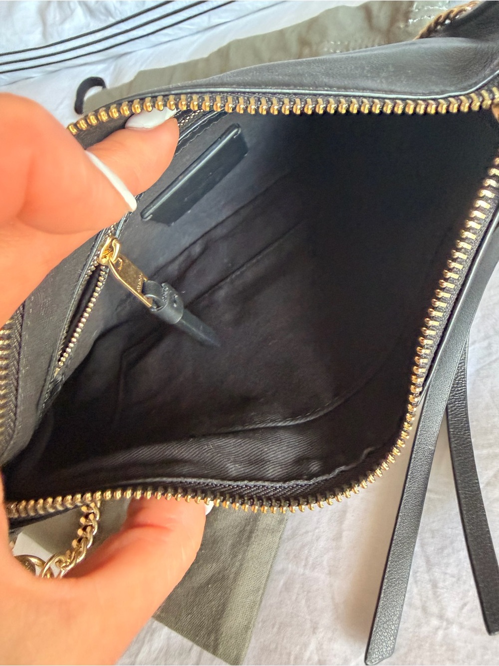 ALLSAINTS Eve Studded Leather Crossbody Bag - Picture 9 of 10